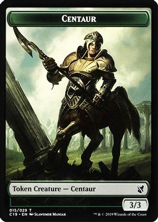 Centaur // Egg Double-Sided Token  (C19-15 // 16) - [Commander 2019]