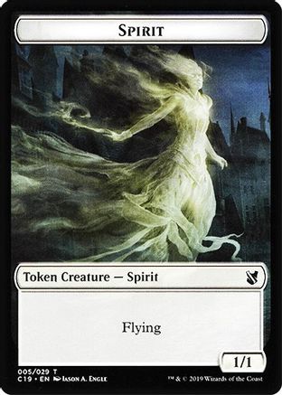 Spirit // Human Double-Sided Token  (C19-5 // 3) - [Commander 2019]