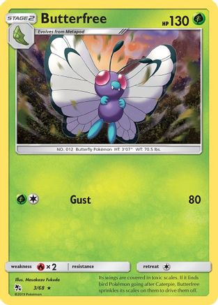 Butterfree (3/68) [Sun & Moon: Hidden Fates] - Trinity Hobby