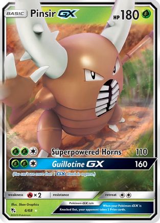 Pinsir GX (6/68) [Sun & Moon: Hidden Fates] - Trinity Hobby