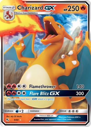 Charizard GX (9/68) [Sun & Moon: Hidden Fates] - Trinity Hobby