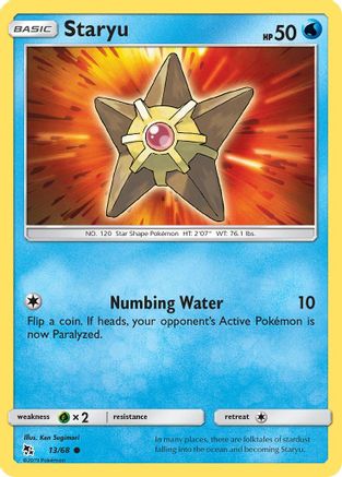 Staryu (13/68) [Sun & Moon: Hidden Fates] - Trinity Hobby