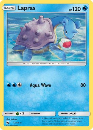 Lapras (17/68) [Sun & Moon: Hidden Fates] - Trinity Hobby