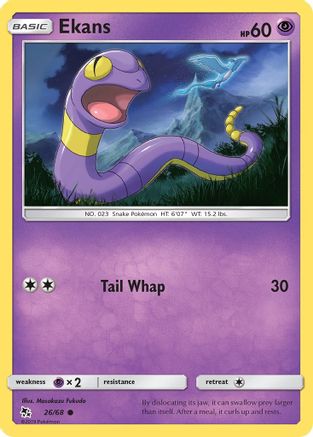 Ekans (26/68) [Sun & Moon: Hidden Fates] - Trinity Hobby