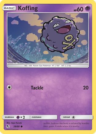 Koffing (28/68) [Sun & Moon: Hidden Fates] - Trinity Hobby