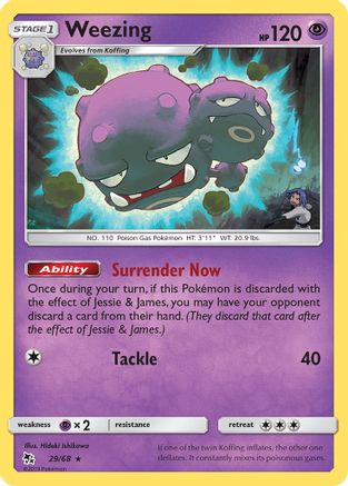 Weezing (29/68) [Sun & Moon: Hidden Fates] - Trinity Hobby