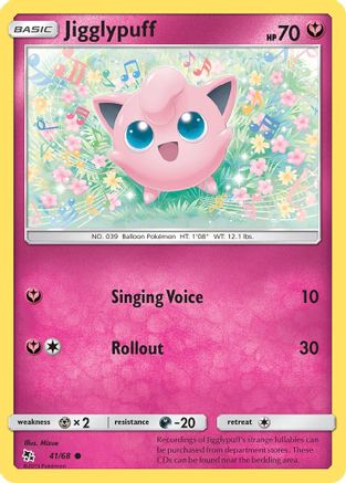 Jigglypuff (41/68) [Sun & Moon: Hidden Fates] - Trinity Hobby