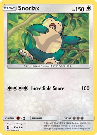 Snorlax (50/68) [Sun & Moon: Hidden Fates] - Trinity Hobby