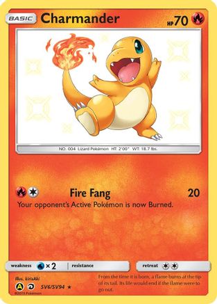 Charmander (SV6/SV94) [Sun & Moon: Hidden Fates - Shiny Vault] - Trinity Hobby