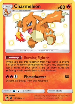 Charmeleon (SV7/SV94) [Sun & Moon: Hidden Fates - Shiny Vault] - Trinity Hobby