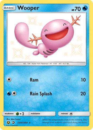 Wooper (SV9/SV94) [Sun & Moon: Hidden Fates - Shiny Vault] - Trinity Hobby