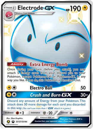 Electrode GX (SV57/SV94) [Sun & Moon: Hidden Fates - Shiny Vault] - Trinity Hobby