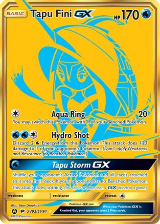 Tapu Fini GX (SV92/SV94) [Sun & Moon: Hidden Fates - Shiny Vault] - Trinity Hobby