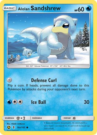 Alolan Sandshrew (19a/145) [Alternate Art Promos] - Trinity Hobby