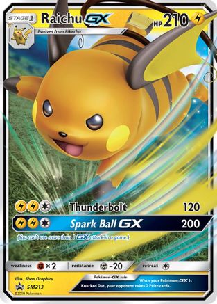 Raichu GX (SM213) [Sun & Moon: Black Star Promos] - Trinity Hobby