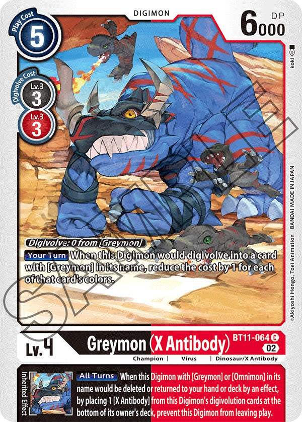 Greymon (Anticorps X) [BT11-064] [Phase Dimensionnelle] 