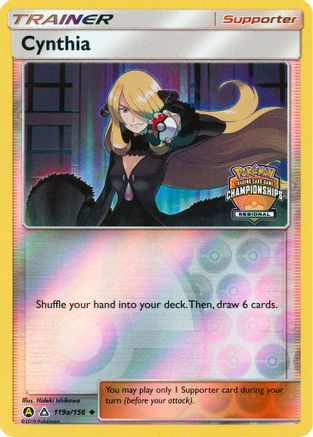 Cynthia (119a/156) (Regional Championship Promo) [Sun & Moon: Ultra Prism] - Trinity Hobby