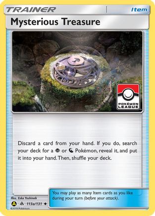 Mysterious Treasure (113a/131) (League Promo) [Sun & Moon: Forbidden Light] - Trinity Hobby