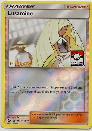 Lusamine (153a/156) (League Challenge Alt Art 1st Place) [Sun & Moon: Ultra Prism] - Trinity Hobby
