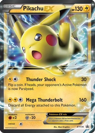 Pikachu EX (XY174) (Jumbo Card) [XY: Black Star Promos] - Trinity Hobby