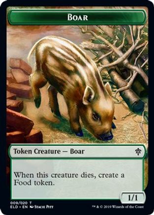 Boar Token  (ELD-009) - [Throne of Eldraine]