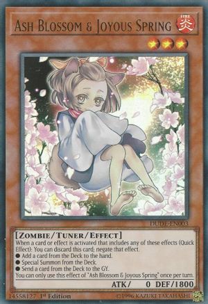 Ash Blossom & Joyous Spring [DUDE-EN003] Ultra Rare - Trinity Hobby