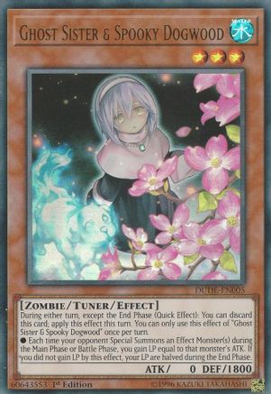 Ghost Sister & Spooky Dogwood [DUDE-EN005] Ultra Rare - Trinity Hobby