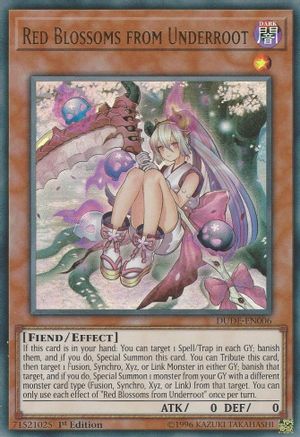 Red Blossoms from Underroot [DUDE-EN006] Ultra Rare - Trinity Hobby