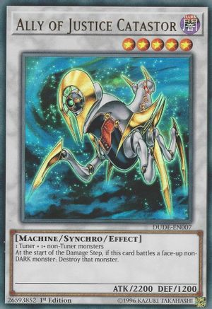 Ally of Justice Catastor [DUDE-EN007] Ultra Rare - Trinity Hobby
