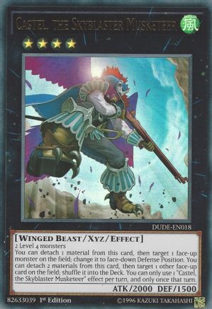 Castel, the Skyblaster Musketeer [DUDE-EN018] Ultra Rare - Trinity Hobby