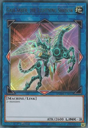 Gaia Saber, the Lightning Shadow [DUDE-EN022] Ultra Rare - Trinity Hobby
