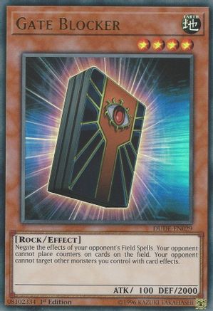 Gate Blocker [DUDE-EN029] Ultra Rare - Trinity Hobby