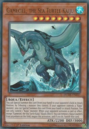 Gameciel, the Sea Turtle Kaiju [DUDE-EN037] Ultra Rare - Trinity Hobby
