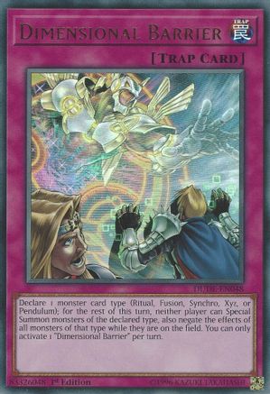 Dimensional Barrier [DUDE-EN048] Ultra Rare - Trinity Hobby