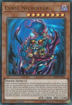 Curse Necrofear [LED5-EN001] Ultra Rare - Trinity Hobby