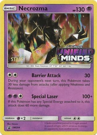 Necrozma (SM204) (Staff Prerelease Promo) [Sun & Moon: Black Star Promos] - Trinity Hobby