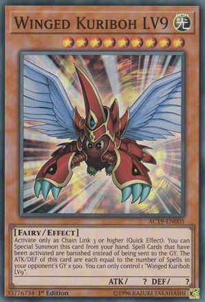 Winged Kuriboh LV9 [AC19-EN005] Super Rare - Trinity Hobby