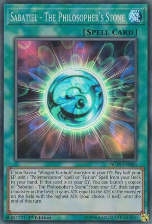 Sabatiel - The Philosopher's Stone [AC19-EN006] Super Rare - Trinity Hobby