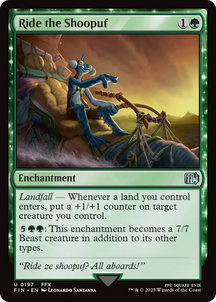 Ride the Shoopuf  [Foil]  (FIN-197) - [FINAL FANTASY]: (enchantment) - Trinity Hobby