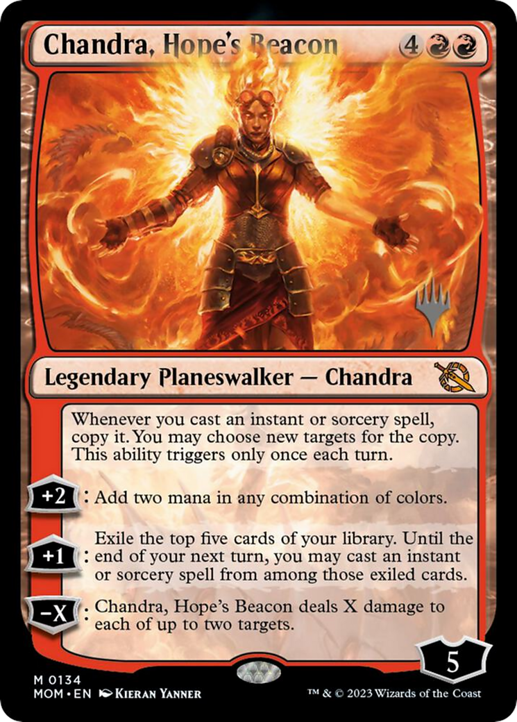 Chandra, Hope's Beacon (Promo Pack) [March of the Machine Promos] - Trinity Hobby