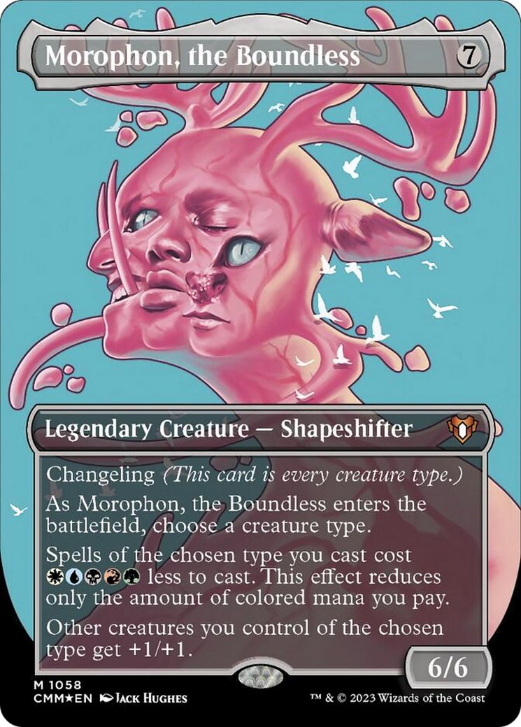 Morophon, the Boundless (Borderless Textured Foil Frame Break) [Commander Masters] - Trinity Hobby