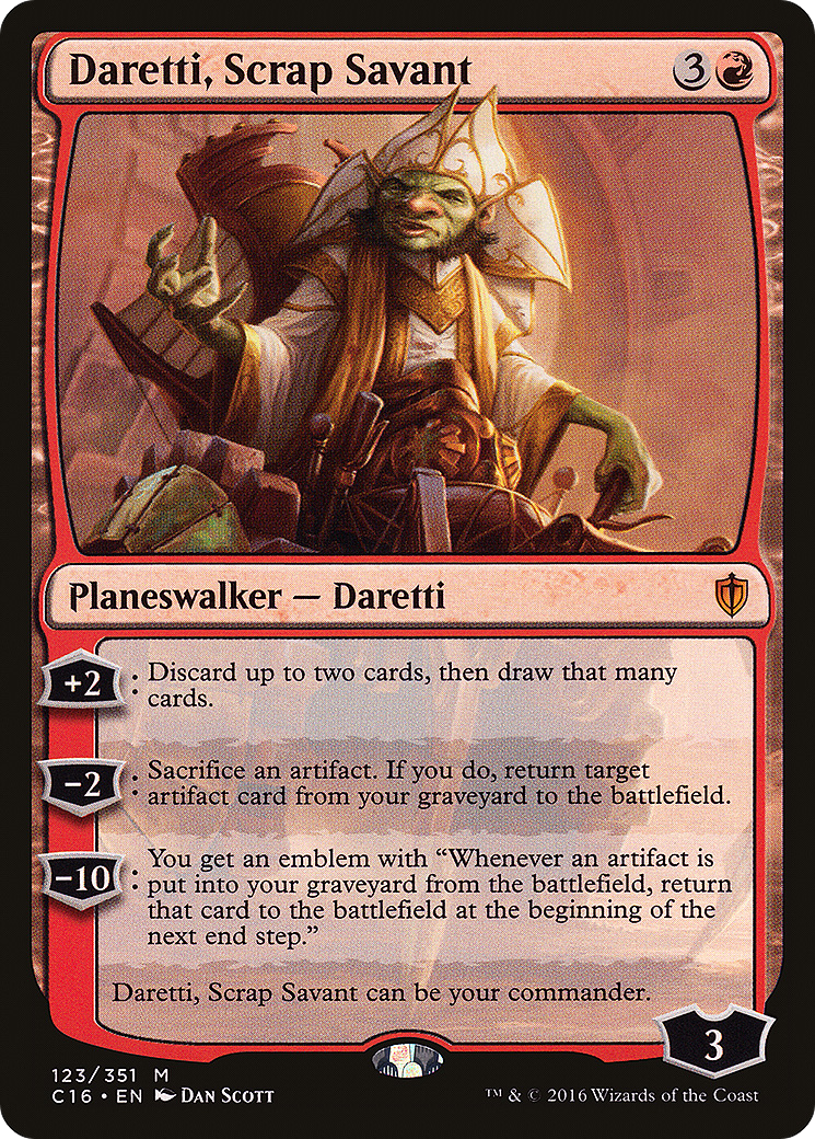 Daretti, Scrap Savant [Commander 2016] - Trinity Hobby
