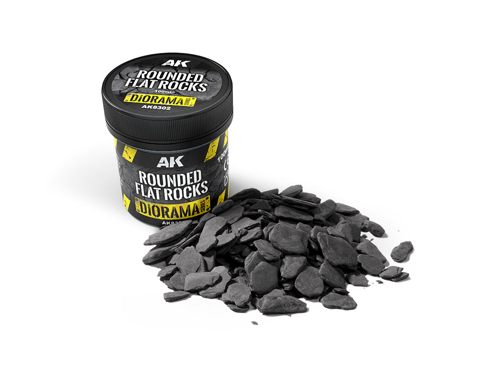 AK Interactive Rounded Flat Rocks 100ml - Trinity Hobby