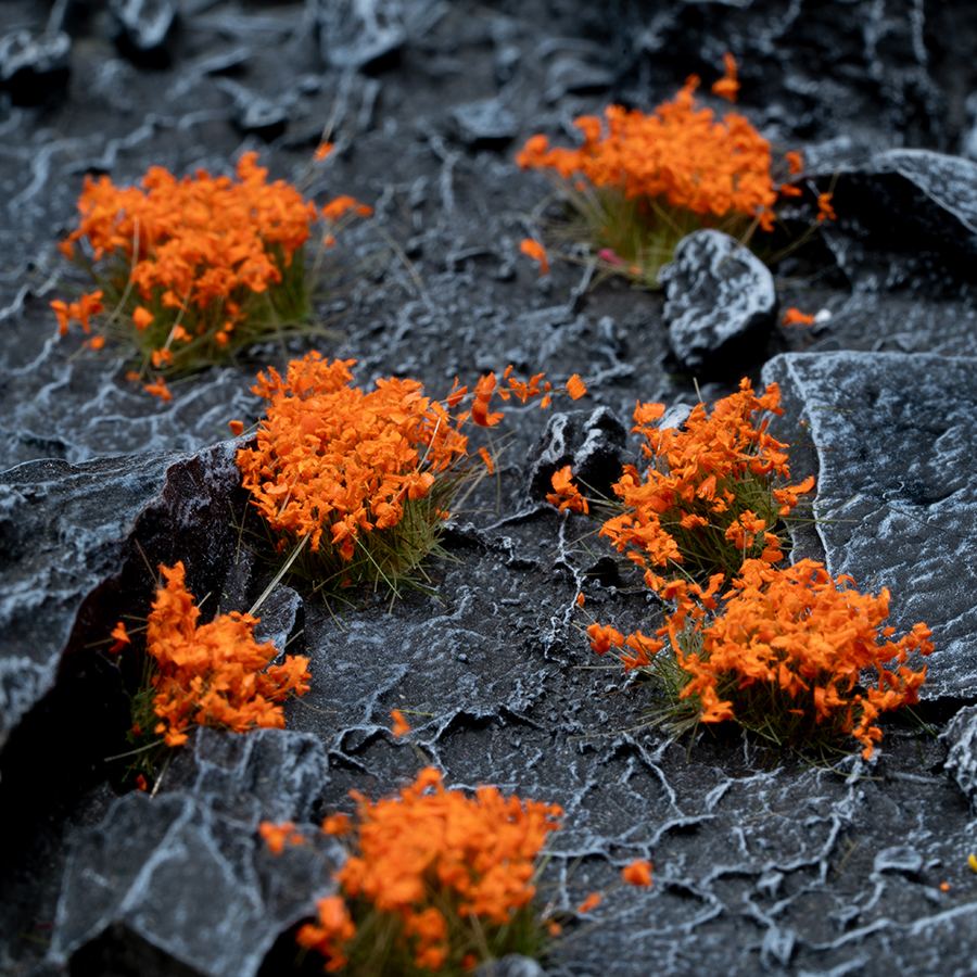 Gamers Grass Orange Flowers - Wild - Trinity Hobby