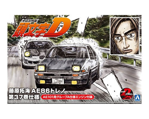Aoshima 1/24 Initial D Takumi Fujiwara Toyota 86 Trueno Comics Vol.37 Ver