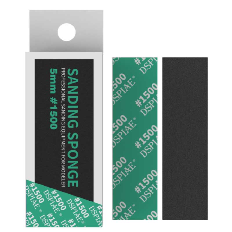 DSPIAE 5mm #1500 Sanding Sponge 5Pcs - Trinity Hobby
