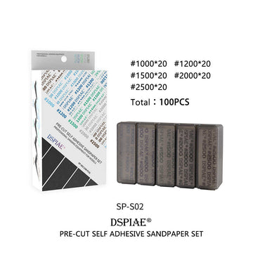 DSPIAE #1000-#2500 Adhesive Sandpaper Set 100pcs