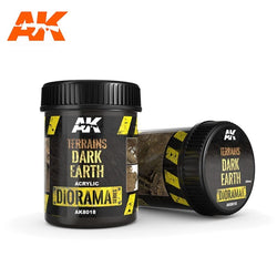 AK Interactive Terrains Dark Earth - 250ml (Acrylic)