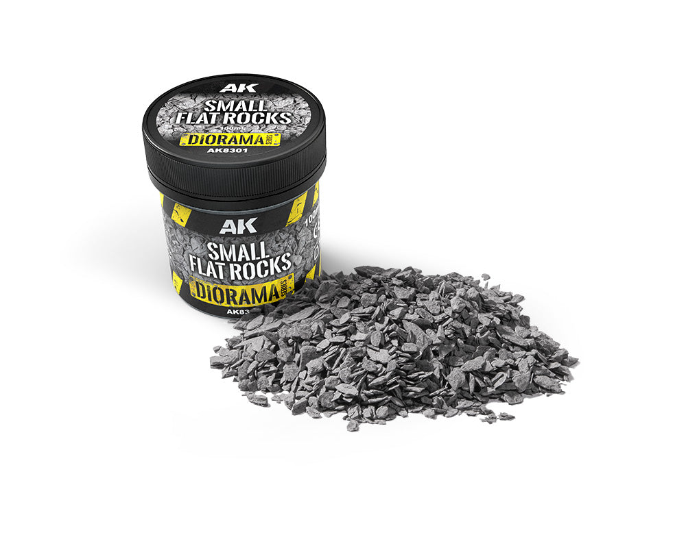 AK Interactive Small Flat Rocks 100ml - Trinity Hobby