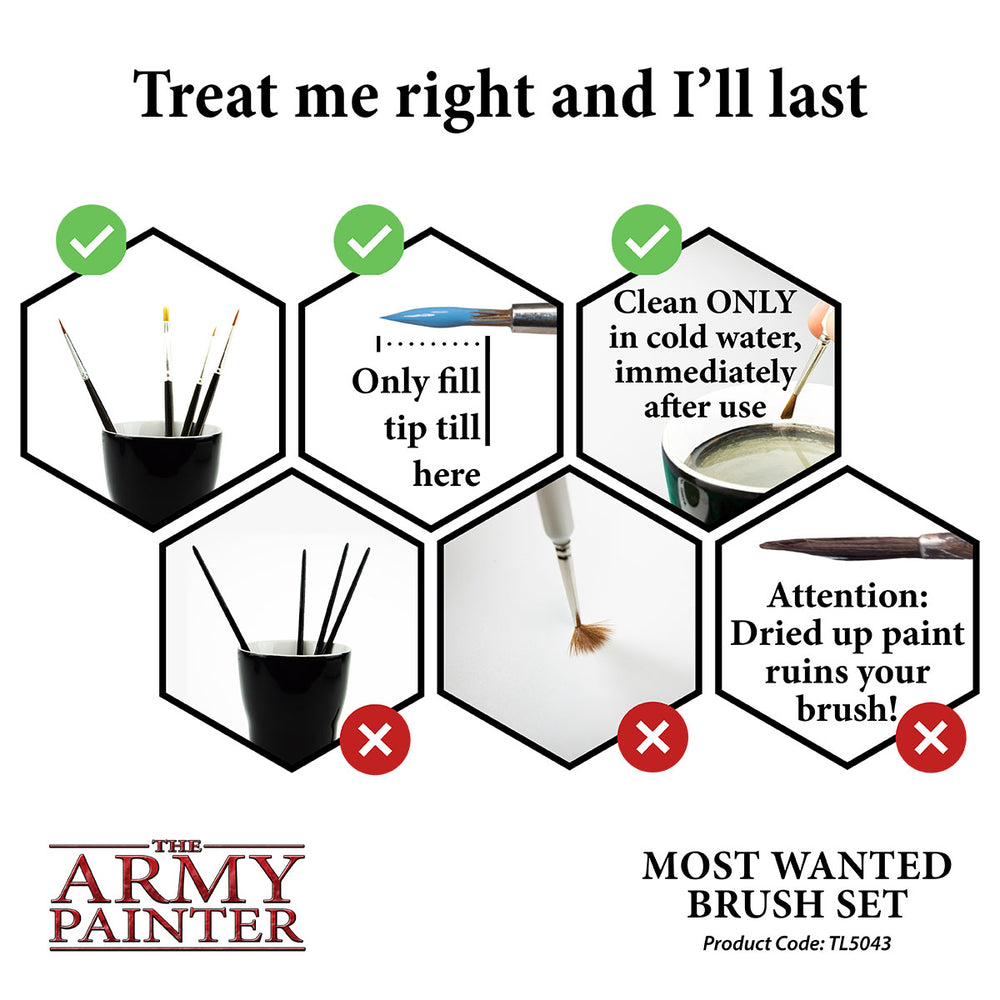 Army Painter Most Wanted Brush Set